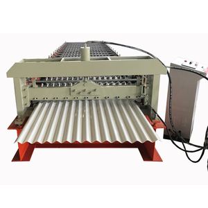 Mini ondulé rouleau formant la machine à cintrer les tôles 990 toit faisant à vendre avec certificat CE BV - Product Image 1