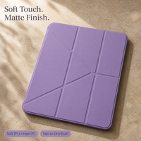 Casing Tablet Lenovo Tab P11 Folio Cover Dua dalam Satu TPU PC Soft Touch Matte Lipat Berdiri 7 Warna Grosir Pabrik