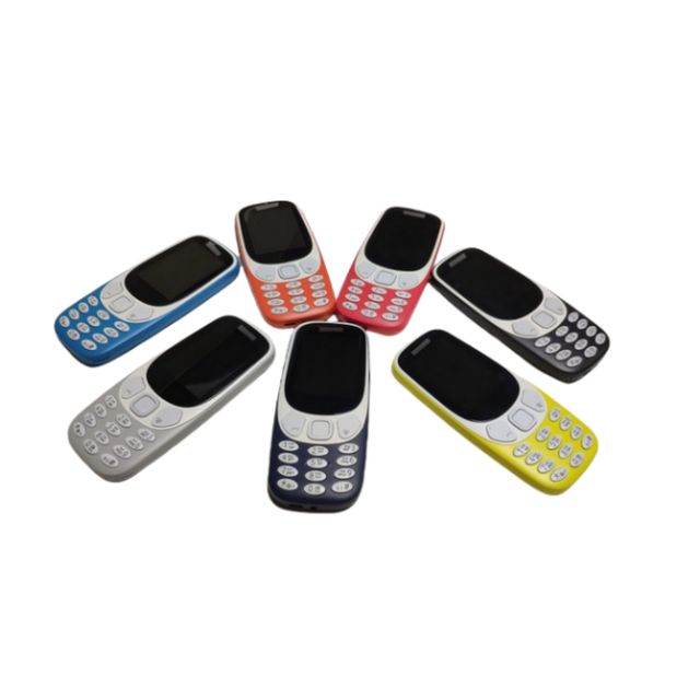 For 3310 2.4inch 2G Dual SIM Seniors Feature Phone with 4MB RAM/Storage MicroSD 800mAh Battery