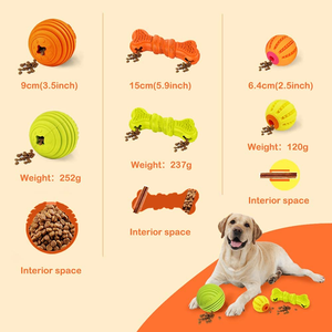 Juguete Masticable para Perros, Dispensador de Comida, Resistente a Mordidas, para Limpieza Dental, para Entrenamiento al Aire Libre - Product Image 3