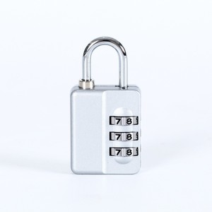 กุญแจรหัสแบบผสม N833 ทำจากโลหะผสมสังกะสี ปรับตั้งรหัสได้ ขนาดห่วงกุญแจ 3.7 มม. สำหรับล็อกเกอร์ในโรงยิม ลิ้นชักหอพัก กระเป๋าเดินทาง และการเดินทาง - Product Image 1