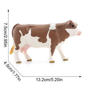Modellino di simulazione animali selvatici transfrontalieri: Mucca, <span class=keywords><strong>Asino</strong></span>, Pecora, Ornitorinco, Cavallo, Mammut, Lucertola - Giocattolo cognitivo in PVC per la prima infanzia - Product Image 2