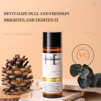 Sérum liquide à l'essence de vitamine C, tonique à l'acide L-ascorbique pour peaux sèches, hydratant, minimiseur de pores, améliore le teint terne
