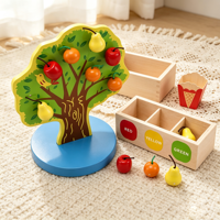 Juguete Magnético Educativo de Conteo con Forma de Manzana de ANNA & BECK, Resistente, para Niños de 3+ Años