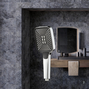 ฝักบัวอาบน้ำแบบปรับได้ 3 โหมด แรงดันสูง ประหยัดน้ำ ไหลแรง ผิวโครเมียม อุปกรณ์เสริมก๊อกน้ำห้องน้ำทันสมัย - Product Image 2