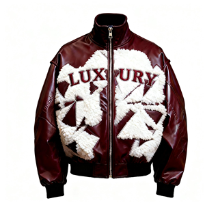 Chaqueta Bomber de Invierno Bordada Personalizada OEM 2026, Venta Directa de Fábrica, Ropa Urbana Hip-Hop de Poliéster para Hombre - Product Image 1