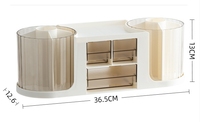 Porte-stylo cylindrique en plastique pour organisateurs de bureau et support Pot à crayons à usage multiple