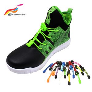 <span class=keywords><strong>Lacets</strong></span> élastiques noirs pour chaussures, sans nœuds, pour <span class=keywords><strong>baskets</strong></span>, vente en gros, 1 paire - Product Image 2