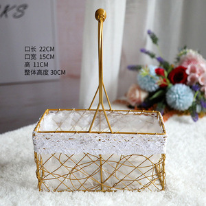 Wholesale Hand-woven Flower <b>Basket</b> Household Goods Fresh Natural Garden Rattan <b>Storage</b> Decoration - Product Image 4
