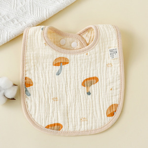 Baberos Profesionales para Bebé, 100% Algodón Muselina, con Cierre a Presión, 6 Capas, Súper Suaves, Forma de U, para Recién Nacidos, para Comer y Babear - Product Image 5