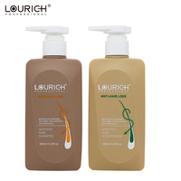 Ensemble shampoing et après-shampoing anti-chute de cheveux LOURICH, extrait d'herbes revitalisant pour le cuir chevelu, kit de soin anti-chute pour la vente en gros