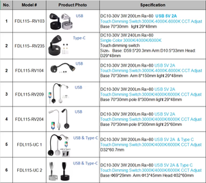 Lampe de lecture murale LED moderne 3W avec bras flexible en aluminium, idéale <span class=keywords><strong>pour</strong></span> chambre, hôtel et salon, abat-jour métallique - Product Image 3