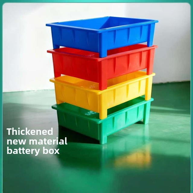 Rectangular Parts Box Blue PP Plastic Battery Box for 18650 Lithium Batteries Rectangular 160-Cell Turnover Case
