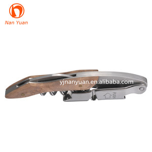 Tire-bouchon manuel en acier inoxydable avec manche en bois de rose, coffret cadeau noir, <span class=keywords><strong>ouvre</strong></span>-bouteille à double charnière <span class=keywords><strong>professionnel</strong></span> - Product Image 5
