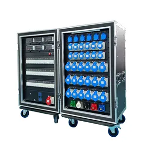 New Color Electrical Power Distribution Box With 19 Core Socapex Output Distribution Equipment Edison Power Box