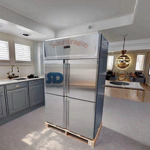 Congelador Vertical de Acero Inoxidable Soardragon con Puerta de Vidrio para Almacenamiento y Exhibición <span class=keywords><strong>en</strong></span> la Cocina - Product Image 4