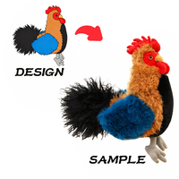 Boneka Ayam Realistis Langsung dari Pabrik, Tekstur Bulu Detail Tinggi, Super Lembut, Produsen Boneka Plush Kustom