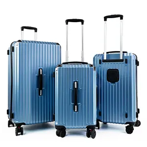 Luggage Factory's new 3-piece suitcase Extensible PC hardshell luggage TSA locks carry-on luggage sets suitcases