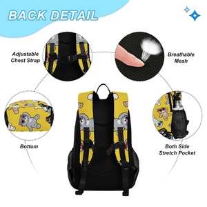 Feifeiyu Fashion Design Custom Doughnut Design <b>School</b> <b>Backpack</b> Lunch Cool Bag Set for Children - Product Image 3
