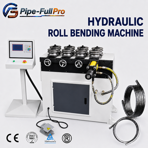 Pipe-FullPro 7-<b>Roller</b> Hydraulic Pipe Ring <b>Roller</b> Machine CNC Automatic <b>Metal</b> Tube Forming Machine for Industrial Ring Production - Product Image 1