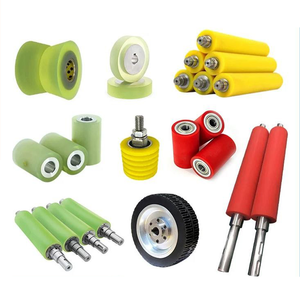 Macchina per il taglio del filo ruota di gomma Computer filo spelatura macchina alimentazione filo ruota puleggia rivestito in gomma ruota guida puleggia - Product Image 4