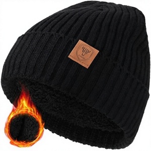 Gorro de Punto de Invierno al por Mayor, Gorro con Logo Personalizado, Gorro Cálido con Puño, Gorro Unisex de Punto Acanalado, Gorro de Invierno con Bordado Personalizado - Product Image 1
