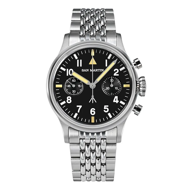 Customized Vintage Pilot's Watch Manual Mechanical Watch Luminous Waterproof Men's Watch