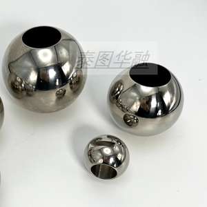 Media Esfera de acero inoxidable de <span class=keywords><strong>metal</strong></span> hueco de tamaño surtido para decoración Media bola - Product Image 4