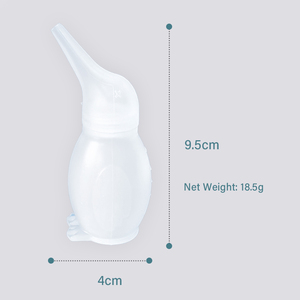 Aspirador nasal de material de silicona para bebés recién nacidos, pingüino suave, Punta larga, succión Nasal, herramienta de limpieza, aspirador Nasal - Product Image 6