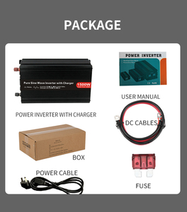 <span class=keywords><strong>Onduleur</strong></span> à onde sinusoïdale pure 1.5kw 1500W sortie 12V 110V 220V système arrière pour appareils ménagers chargeur de batterie ca construit - Product Image 6