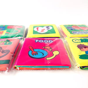 หนังสือผ้านุ่มปลอดสารพิษสำหรับเด็กหนังสือผ้า123การเรียนรู้รูปร่างย่นหนังสือเสียดทานแบบกำหนดเอง - Product Image 1