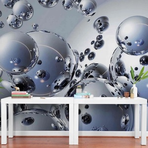 <span class=keywords><strong>Papel</strong></span> Tapiz 3D <span class=keywords><strong>de</strong></span> Metal Líquido, <span class=keywords><strong>Papel</strong></span> Tapiz Autoadhesivo, Mural Moderno - Product Image 4