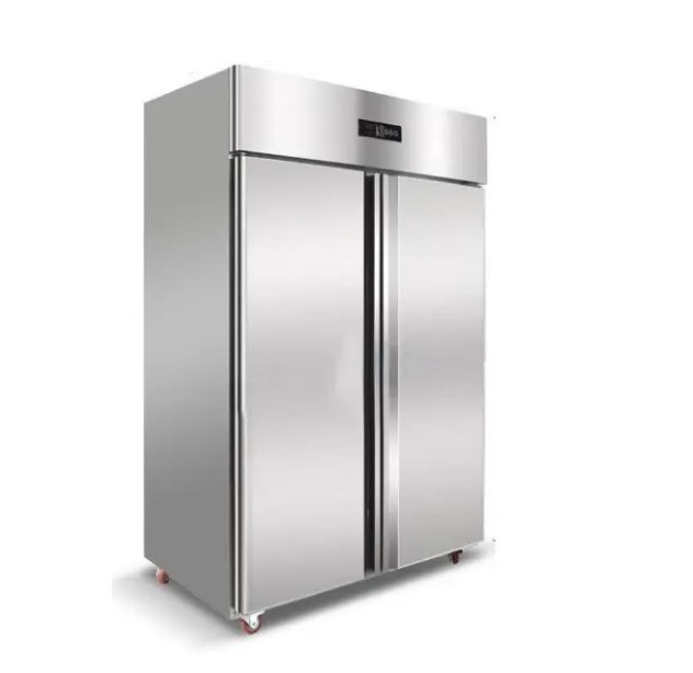 Stainless Steel Double Temperature Upright Fridge