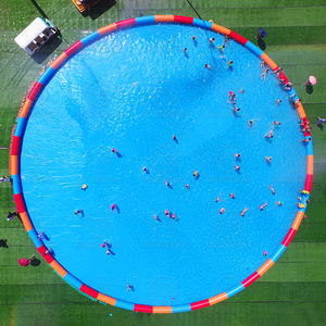 Piscina gonfiabile rotonda portatile, personalizzato blu giallo rosso verde blu gigante gonfiabile piscina per bambini adulti - Product Image 1