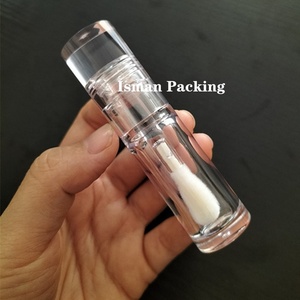 Chất Lượng Cao Vòng Đầy Đủ Trong Suốt Bàn Chải Lớn Lip Gloss Ống Pet Rỗng Rõ Ràng Chất Lỏng Lip Tint Container Với Lớn Doe Chân 6Ml - Product Image 5