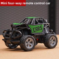 Voiture télécommandée mini tout-terrain 4x4 transfrontalière, voiture de simulation électrique sans fil pour enfants, jouet pour garçons, 1 an