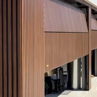 Porte de garage moderne en aluminium à persiennes, porte de sécurité à enroulement, porte de garage automatique à lamelles ventilées pour villa