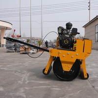 Mini-compacteur routier portatif pour asphalte et terre