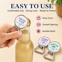 Fabricant OEM ODM, ouvre-bouteille en métal magnétique de haute qualité, forme personnalisée, concevez votre propre ouvre-bouteille avec logo