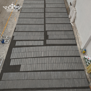 Carreaux de marbre gris <span class=keywords><strong>Cartier</strong></span> poli Goldtop Stone, très demandés, découpés sur mesure pour la décoration intérieure des sols et des revêtements muraux - Product Image 5