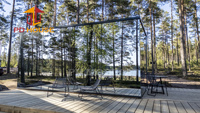 Maisonnette mobile moderne en verre miroir, style hôtel, pour camping, villas, resorts, campings en milieu rural, ou comme maisonnette conteneur, idéale pour la montagne et le lac.