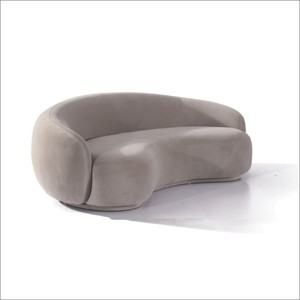 Ensemble de lit moderne en forme de U en velours incurvé, coin en peluche, canapés pour le salon - Product Image 3