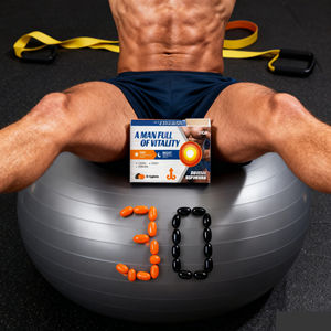 Complément alimentaire naturel à base de ginseng et de maca noire pour hommes, stimulant l'érection, fournissant de l'énergie pour une endurance et une force durables. - Product Image 1