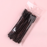 Mini baguette de mascara à double extrémité en nylon, 20 pièces/paquet, brosse de nettoyage pour extension de cils, brosse de maquillage