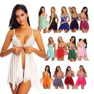 Nuova Collezione 2025: Kimono Sexy Trasparente da <span class=keywords><strong>Donna</strong></span>, Lingerie di Lusso in Pizzo, Vestaglia da Notte per <span class=keywords><strong>Donna</strong></span> - Product Image 1