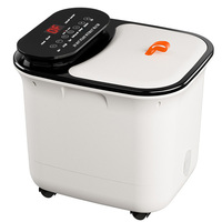 Masseur électrique pour les pieds LEERCON Elite, machine de luxe à compression d'air, pétrissage profond des tissus, massage par roulement, thérapie thermique, spa pour les jambes Elite