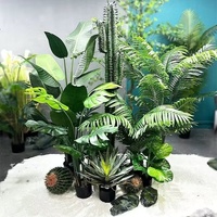 Tanaman Hijau Artificial Laris Manis, Kaktus Artificial Mini Besar, Bunga Artificial untuk Dekorasi Pernikahan