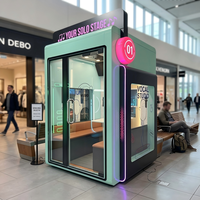 Cabine de karaoké commerciale JFP en libre-service pour 2 à 4 joueurs, cabine KTV insonorisée à monnayeur pour centre commercial et salle de jeux