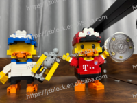 Figuras de Ladrillos de Plástico Jizai, Conjuntos de Miniaturas, Modelos 3D Personalizados, Equipo de Victoria, Bloques de Construcción Educativos DIY de ABS, Recuerdos de Trofeos