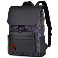 Sac à dos pour ordinateur portable personnalisé unisexe antivol en Oxford avec fermeture éclair, imperméable, léger, extensible et pliable pour étudiants, bureau et usage quotidien